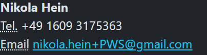 Legal contact Info